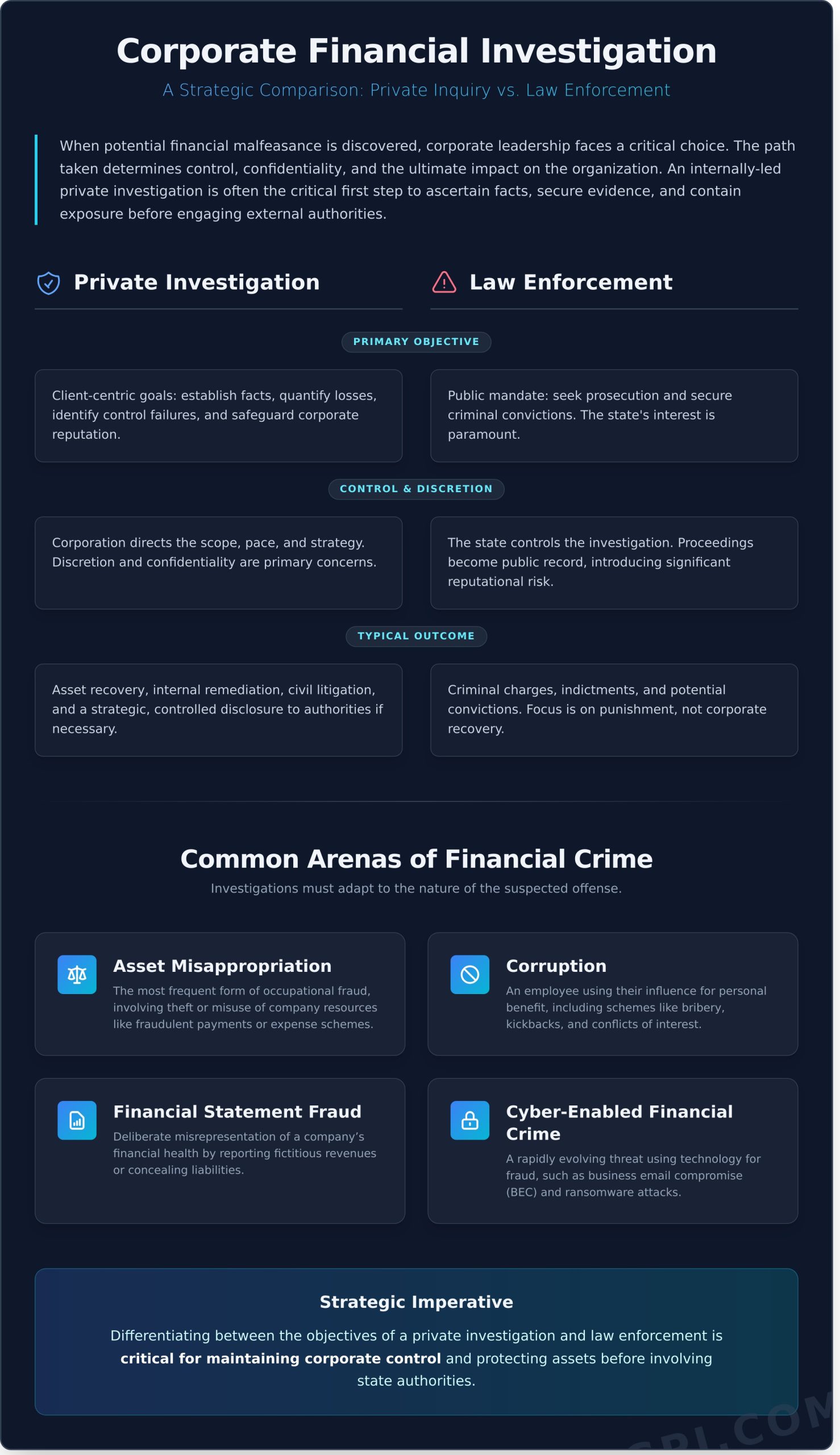 A Strategic Guide to Financial Criminal Investigation for Corporations - Infographic