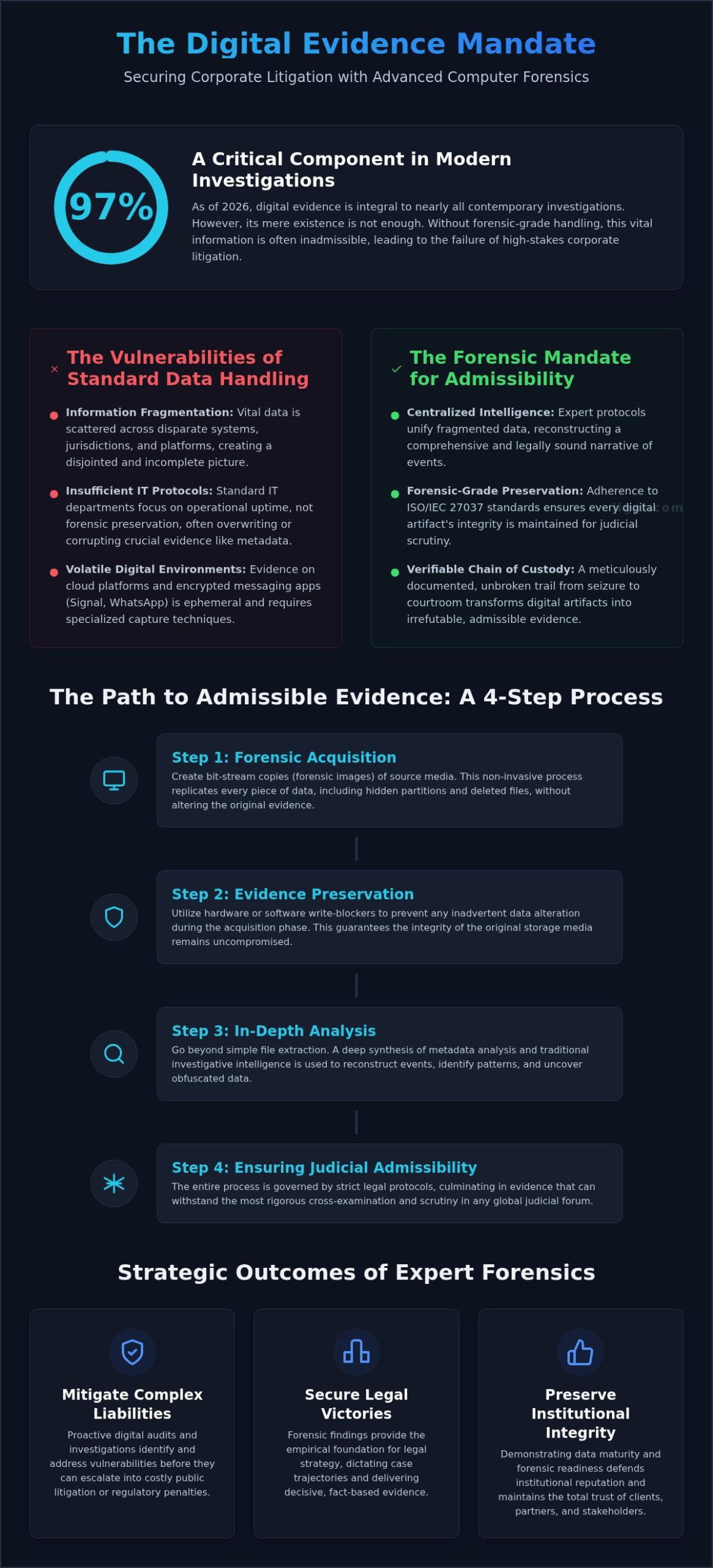 Complete computer forensics Guide for Success by Lance Ribacoff - Infographic