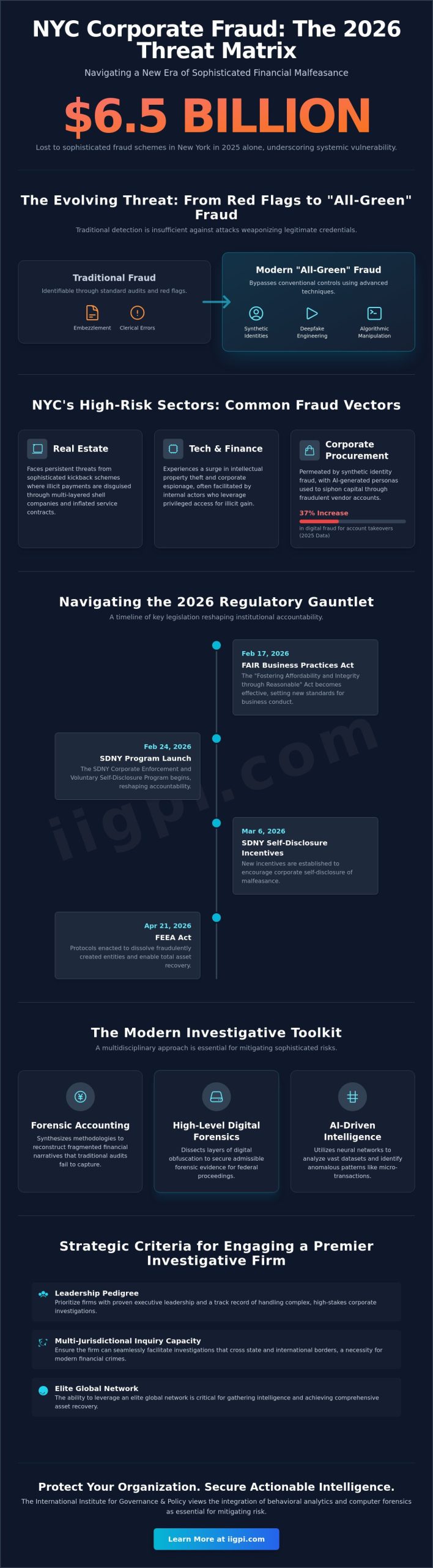 Corporate Fraud Investigation Services NYC: An Elite Framework for Risk Mitigation in 2026 - Infographic