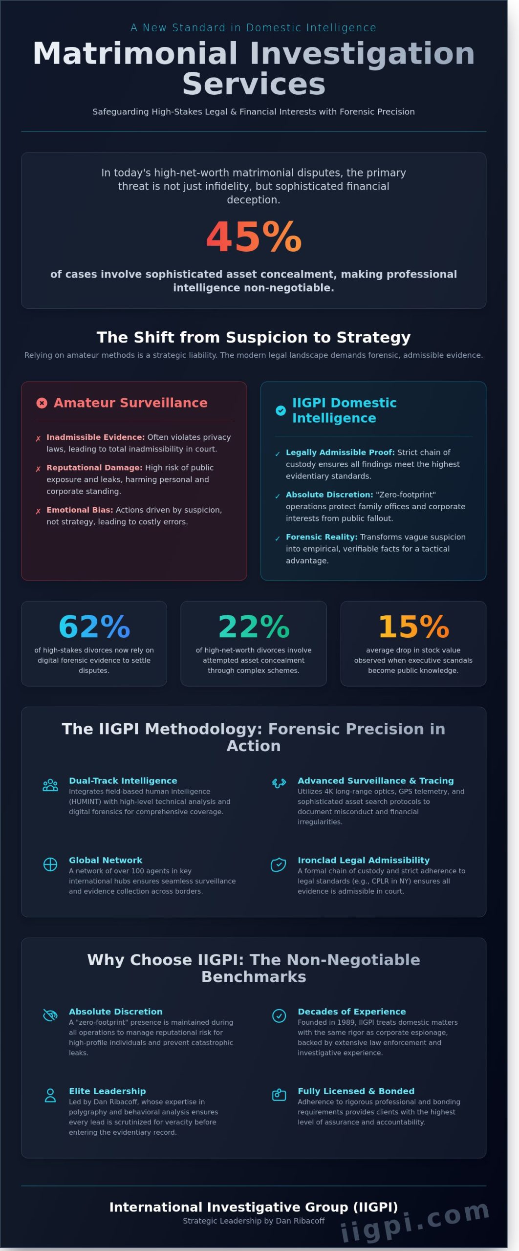 Matrimonial Investigation Services: A Strategic Guide to Domestic Intelligence and Protection - Infographic