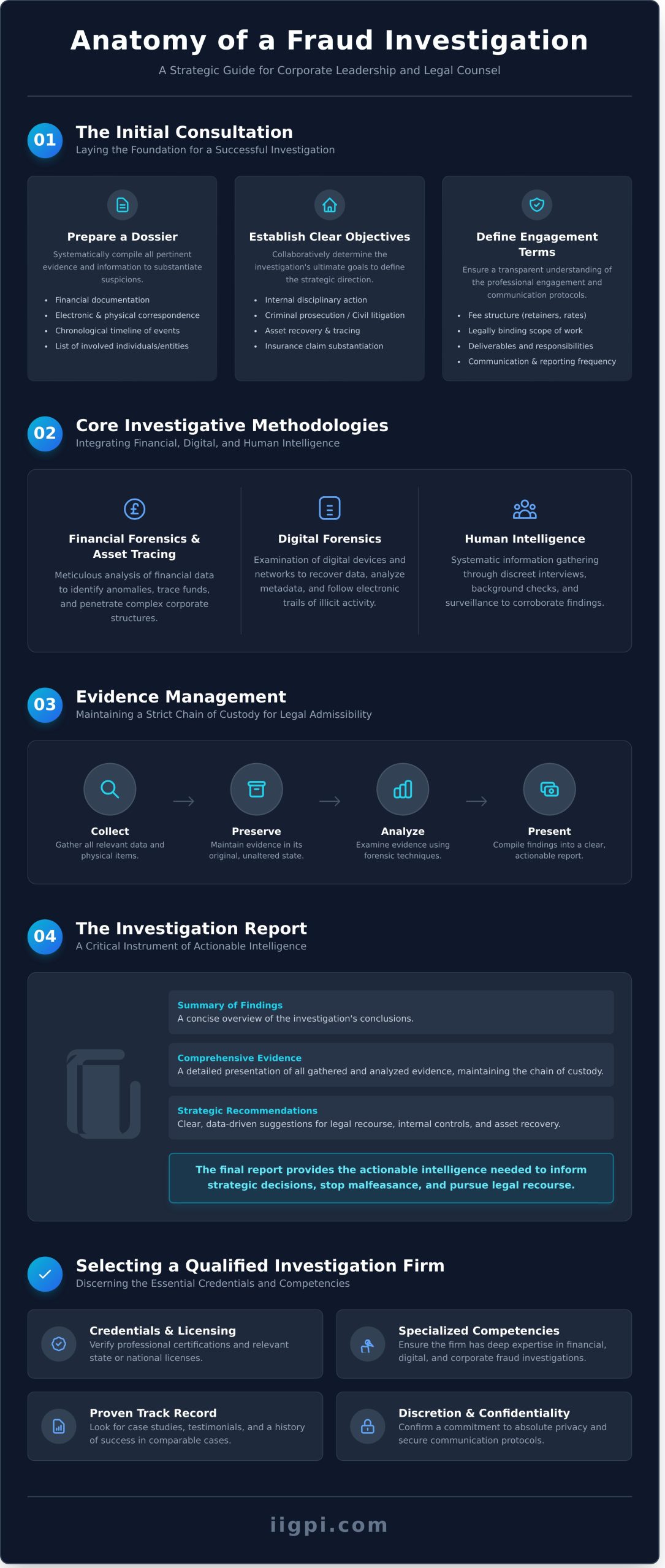 What to Expect from a Professional Fraud Investigator - Infographic