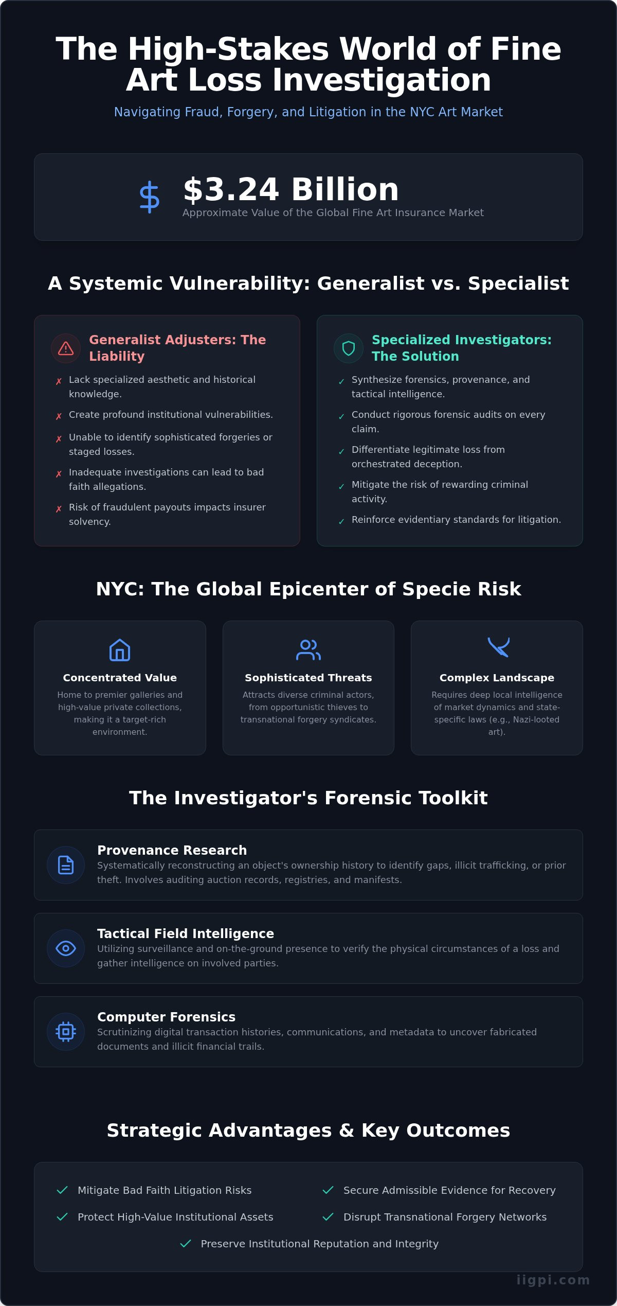 The Role of a Fine Arts Loss Investigator in NYC: An Institutional Framework for 2026